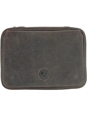 Peterson Rattray's Peat Pipe Bag 2 Kahve Deri Pipo Çantası