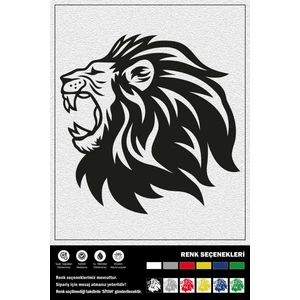 Kükreyen Aslan Stıcker 40 x 40 cm