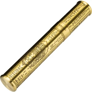 Puro Saklama Silindiri Çelik Tüp Kılıf Gold Işleme(60 Ring)