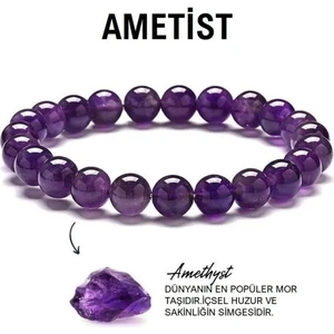 Alnis Atelier Ametist Doğal Taş Bileklik