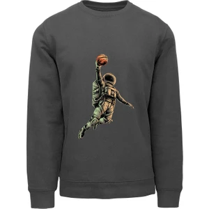 Ada Bebek Çocuk Oversize Smaçör Astronot Baskılı Çocuk Sweatshirt