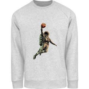 Ada Bebek Çocuk Oversize Smaçör Astronot Baskılı Çocuk Sweatshirt