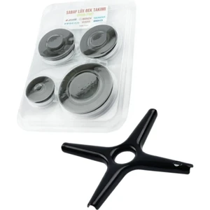 Süsler / Ukinox Marka Ocaklar ile Uyumlu Ankastre Set Üstü Ocak Bek Takımı ve Cezve Aparatı