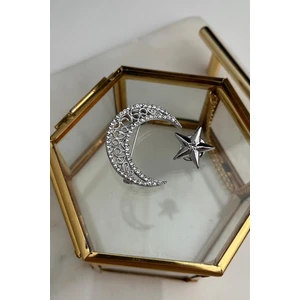 Ay Yıldız Broş (4 CM)