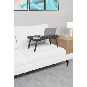 Furnature Design Katlanır Laptop Masası Sehpası Çalışma Yatak Kahvaltı Masası 60X35 cm Bendir