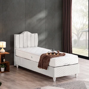 Trend İkili Set Tek Kişilik Baza Başlık - Beyaz
