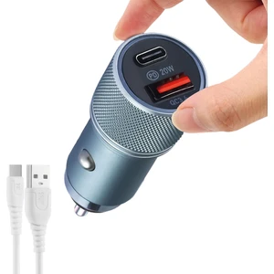 Hızlı Araç Şarj Cihazı Pd 20W Çift Çıkış USB ve Type C