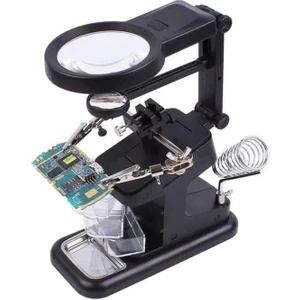 TE-803 Masa Üstü Ledli Büyüteç Çok Amaçlı Tutacak