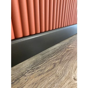 Pasha Dekor 8 cm Düz Siyah Parke Süpürgelik