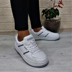 Enner Pu Beyaz Comfort Fuspetli Atom Sneaker Spor Ayakkabı