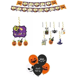 Düvenci Ticaret Halloween Cadılar Bayramı Balonlu Asma Süs Set