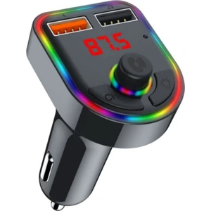 C-616 Bluetooth Görüşme ve Müzik Dinleme Ekranlı Rgb Fm Transmitter Çift USB Şarj Usb/tf