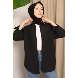 Siyah Salaş Basic Gömlek