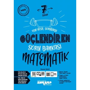 Ankara Yayıncılık 7.Sınıf  Matematik Güçlendiren Soru Bankası 2025 BASIM