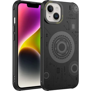 Apple iPhone 13 Kılıf Zore Buton Tasarım Köşe Korumalı Wireless Şarj Özellikli Desenli Hot Kapak