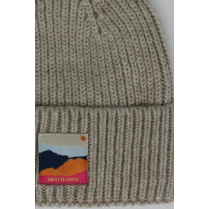 Sofist İstanbul Stone Gray Beanie Taş Gri Dokuma Soft Yıkama Yünlü Katlamalı Örgü Bere