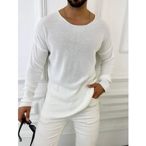 Elku Moda Oversize Örme Natural Pamuk Tüylenmeyen Kazak Salaş Tarz Triko