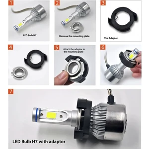 H7 Renault Megane 4 LED Far Montaj Adaptörü