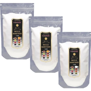 Hanzade Bitkisel İngiliz Karbonatı 1 kg x 3 Adet
