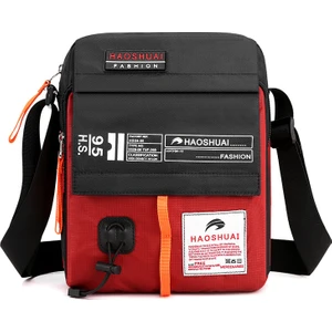 Haoshuai Erkek Omuz Çantası - Kırmızı (Yurt Dışından)