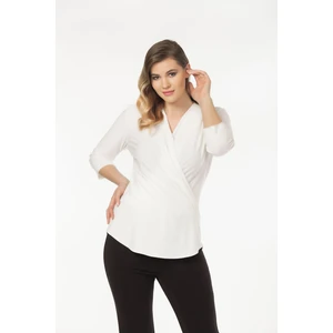 Kruvaze Kesim Bluz 40 - Ecru