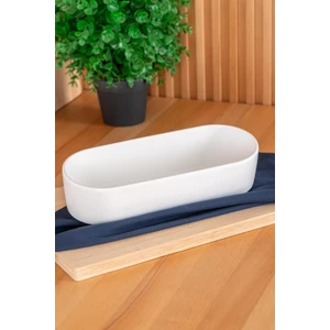 Bianco Perla Oval Salata Kase - 26 cm