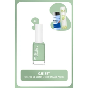 Unfilter Beauty No:40 Oje + Aseton 150 ml + Pamuk 100 Adet