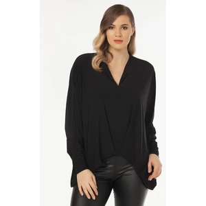 Yaka Detaylı Bluz 44 - Siyah