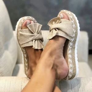 Yeni Stil Ilmek Tek Kelime Plaj Sandaletleri Platform Ayakkabılar (Yurt Dışından)