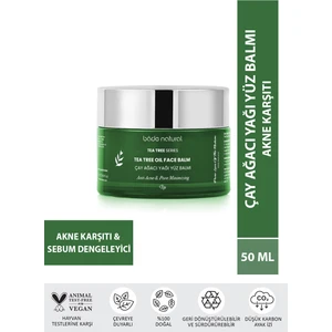 Bade Natural Çay Ağacı Akne Karşıtı Balm Gözenek Sıkılaştırıcı ve Arındırıcı 50 ml