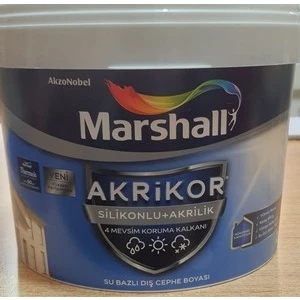 Akrikor Silikonlu + Akrilik Dış Cephe Boyası Beyaz 2.5 Lt