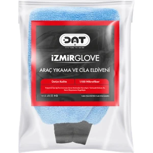 Izmirglove Mavi Mikrofiber Oto Yıkama ve Araç Pasta Cila Eldiveni Araba Temizlik Bezi