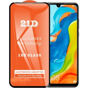 Huawei P30 Lite Ekran Koruyucu 21D Tam Kaplayan Kavisli
