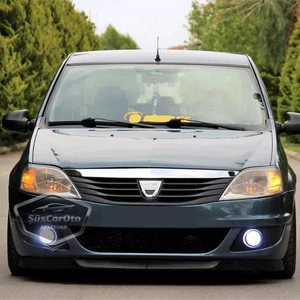 ŞüsCarOto Aksesuar Dacia Logan 2009-2020 Uyumlu Üniversal Astra H Lip Esnek Ön Lip 2 Parça Tampon Altı Dil Karlık Ön Ek