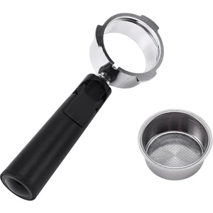 Profesyonel Espresso Kahve Makinesi Aksesuarı Için 51MM Paslanmaz Çelik Dipsiz Kahve Portafilter (Yurt Dışından)