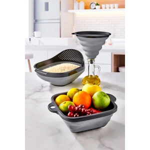 Katlanır 3 Parça Mutfak Süzgeç Seti – Collapsible Set
