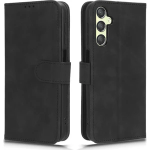 Samsung Galaxy A24 4g Pu Deri Cüzdan Cep Telefonu Kapağı Dökme Önleyici Cilt Touch Stand Kılıfı (Yurt Dışından)