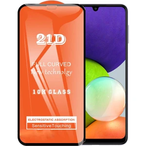 Samsung A22 Ekran Koruyucu 21D Tam Kaplayan Kırılmaz Cam Kavisli