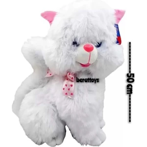 Berat Toys Berattoys Sesli Peluş Kedi 50 cm Büyük Boy Oyuncak Kedi Kedi Peluş Uyku Arkadaşı Hediyelik Peluş Oyuncak