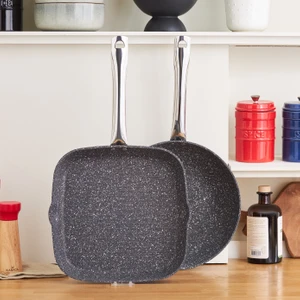 Biogranit Navy Stone Wok Grill Set 28 cm 2'li
