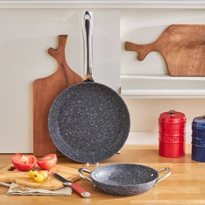 Biogranit Navy Stone Tava Sahan Set 20 cm + Tava 26 cm