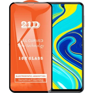 Xiaomi Redmi Note 9s Ekran Koruyucu 21D Kırılmaz Cam