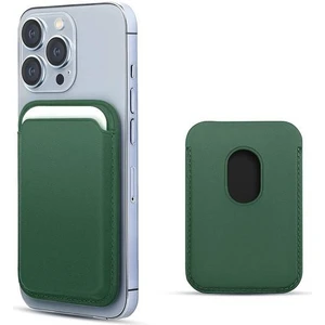 Piyasa Sepeti Apple iPhone 12 Pro Max 6.7'' Deri Cüzdan Magsafe Yeşil