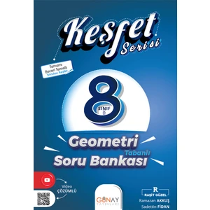 Günay Yayınları Keşfet 8. Sınıf Geometri Tabanlı Soru Bankası