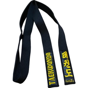 Taekwondo Nakışlı Siyah Kuşak 180 CM