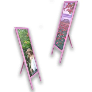Pembe Ayaklı Boy Ayna 146 x 37