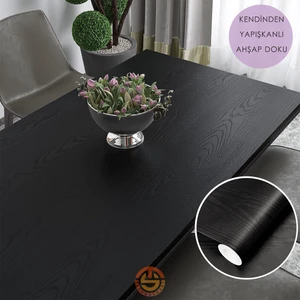 60CM×100CM Kendinden Yapışkanlı Ahşap Görünümlü Kaplama Kağıdı Mutfak Dolap Masa Duvar