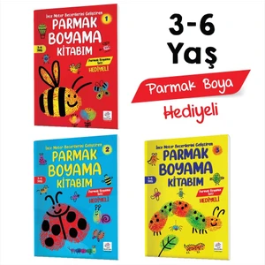 3-6 Yaş Parmak Boyama Kitabım Seti