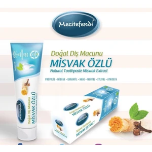 3 Adet Misvak Özlü Doğal Diş Macunu Florürsüz 75 ml