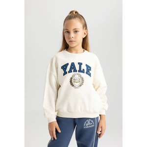 Kız Çocuk Yale University Relax Fit Bisiklet Yaka Sweatshirt A7737A823AU